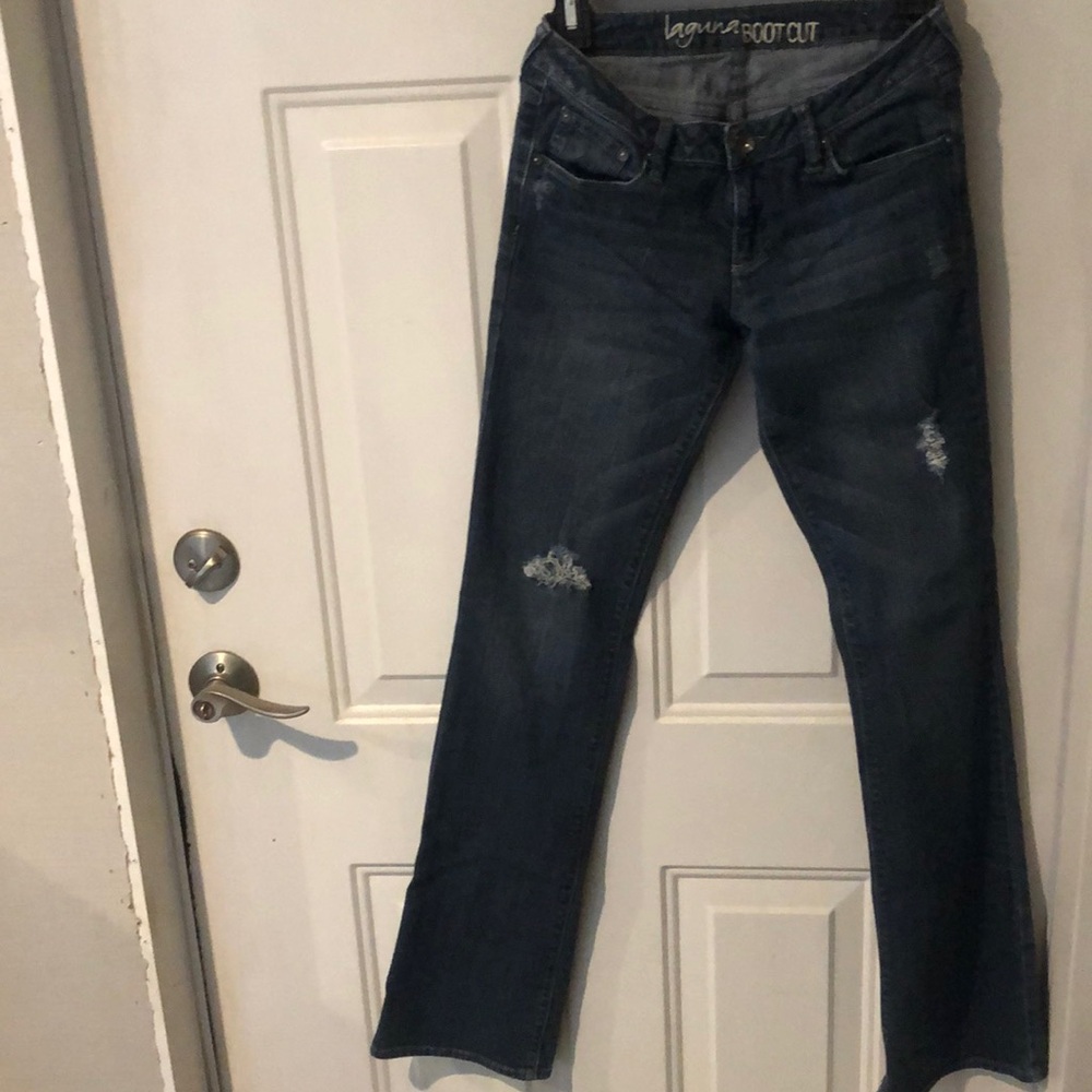 Bull head laguna bootcut distressed jeans 5L
